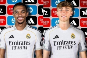 西甲官方：皇马已经为新援阿诺德和怀森完成注册