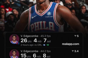 埃奇库姆场均25分！同样都是探花 谢泼德呢？火密心在滴血~